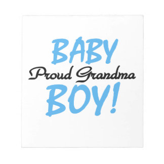 Proud Grandma Baby Boy Gifts Notepad
