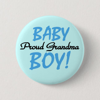 Proud Grandma Baby Boy T shirts and Gifts 6 Cm Round Badge
