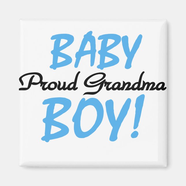Proud Grandma Baby Boy T shirts and Gifts Magnet (Front)