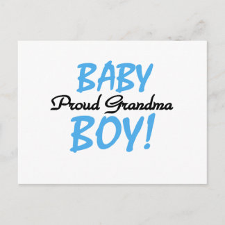 Proud Grandma Baby Boy T shirts and Gifts Postcard