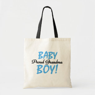 Proud Grandma Baby Boy T shirts and Gifts Tote Bag