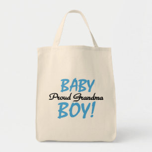 Proud Grandma Baby Boy T shirts and Gifts Tote Bag