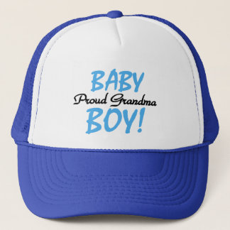 Proud Grandma Baby Boy T shirts and Gifts Trucker Hat