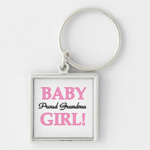 Proud Grandma Baby Girl Gifts Key Ring