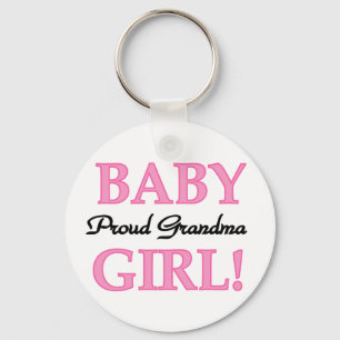 Proud Grandma Baby Girl Tshirts and Gifts Key Ring