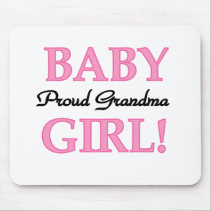 Proud Grandma Baby Girl Tshirts and Gifts Mouse Pad