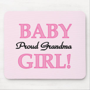 Proud Grandma Baby Girl Tshirts and Gifts Mouse Pad