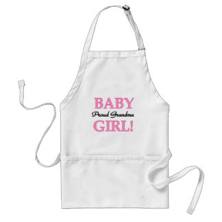 Proud Grandma Baby Girl Tshirts and Gifts Standard Apron