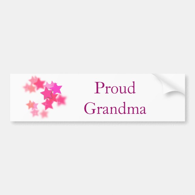 Proud Grandma Bumper Sticker (Front)