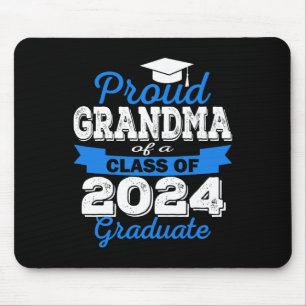 Proud Grandma Of 2024 Graduate Awesome Family Coll Mouse Pad