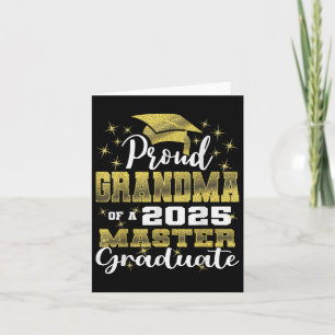 Proud Grandma Of 2025 Cl Master Graduate Family Gr Card