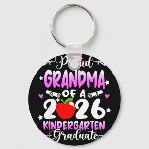 Proud grandma of 2026 kindergarten graduate gradPr Key Ring