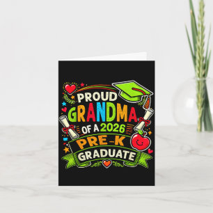 Proud grandma of 2026 pre-k graduate mothers day card