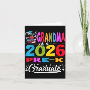 Proud grandma of 2026 pre-k graduate mothers day card