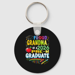 Proud grandma of 2026 pre-k graduate mothers day key ring
