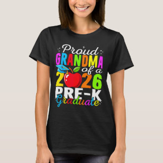 Proud grandma of 2026 pre-k graduate mothers day T-Shirt
