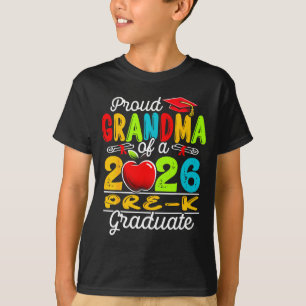 Proud grandma of 2026 pre-k graduate mothers day T-Shirt