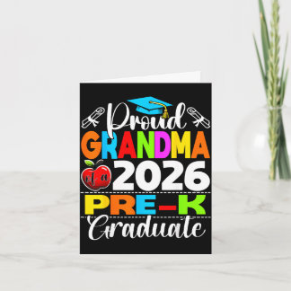 Proud grandma of 2026 pre-k graduate mothers dayPr Card