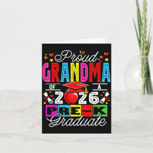 Proud grandma of 2026 pre-k graduate mothers dayPr Card