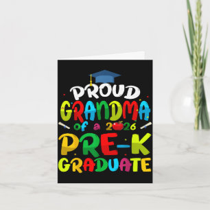 Proud grandma of 2026 pre-k graduate mothers dayPr Card