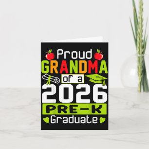 Proud grandma of 2026 pre-k graduate mothers dayPr Card