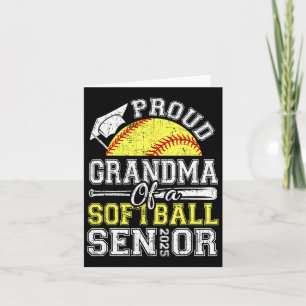 Proud Grandma Of A 2025 Senior Softll Graduate Card
