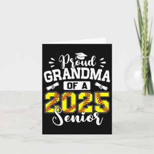 Proud Grandma Of A 2025 Senior Softll Graduation Card