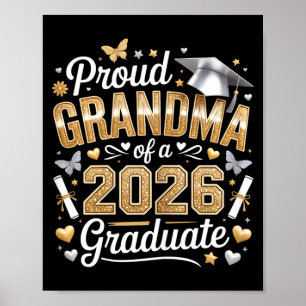 Proud grandma of a 2026 graduate class of 2026 poster