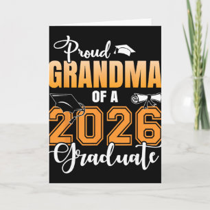 Proud Grandma Of A 2026 Graduate Graduation Grandm Card