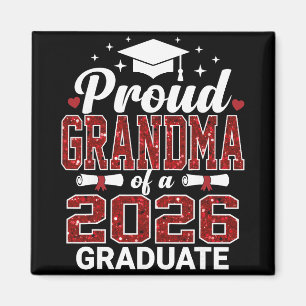 Proud Grandma Of A 2026 Graduate Senior Graduation Magnet