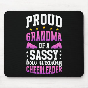Proud Grandma Of A Cheerleader Grandmother Cheer G Mouse Pad
