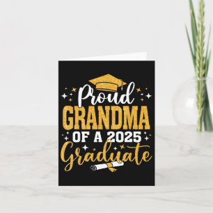 Proud Grandma Of A Cl Of 2025 Graduate Senior 2025 Card
