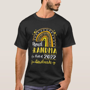 Proud Grandma Of A Class Of 2022 Graduate Rainbow T-Shirt
