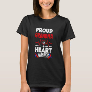 Proud Grandma Of A Heart Warrior CHD Awareness T-Shirt