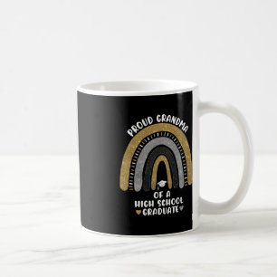 Proud Grandma Of A High School Graduate Rainbow Coffee Mug
