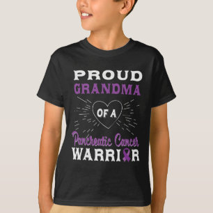 Proud Grandma Of A Pancreatic Cancer Warrior Aware T-Shirt