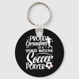 Proud Grandma Of A Soccer Player Grandma Soccer Gr Key Ring