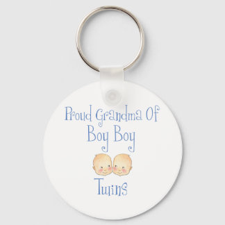 Proud Grandma of Boy Twins Key Ring