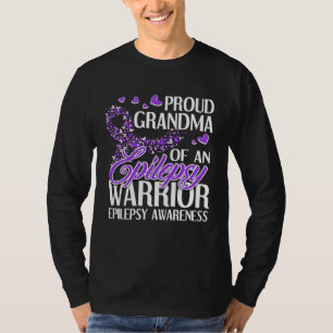 Proud Grandma of Epilepsy Warrior Epilepsy Awarene T-Shirt