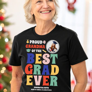 Proud Grandma of the Best Grad Ever Photo Tri-Blend Shirt