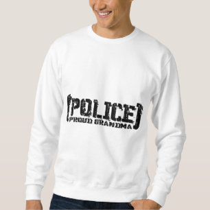 Proud Grandma - POLICE Tattered Sweatshirt