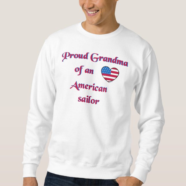 Proud-Grandma-Sailor-Navy-A Sweatshirt (Front)