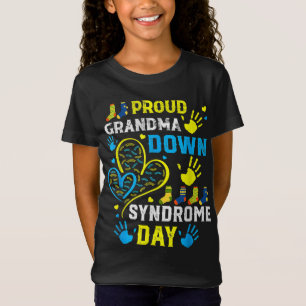 Proud Grandma T21 World Down Syndrome Awareness Da T-Shirt