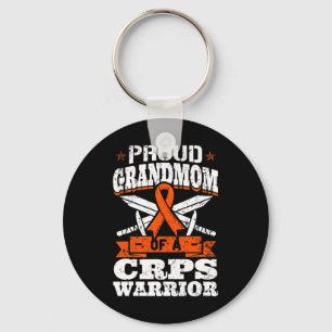 Proud Grandmom Of A CRPS Warrior RSD Awareness RND Key Ring