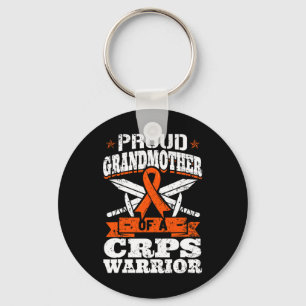 Proud Grandmother Of A Crps Warrior Rsd Awareness Key Ring