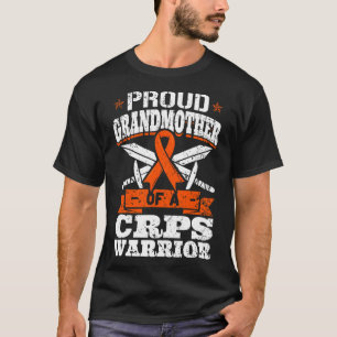 Proud Grandmother Of A Crps Warrior Rsd Awareness  T-Shirt