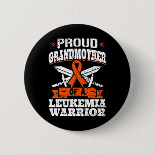 Proud Grandmother Of A Leukaemia Warrior Awareness 6 Cm Round Badge
