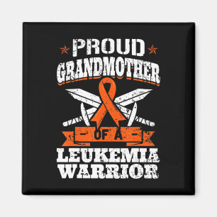 Proud Grandmother Of A Leukaemia Warrior Awareness Magnet