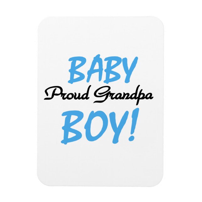 Proud Grandpa Baby Boy T-shirts and Gifts Magnet (Vertical)