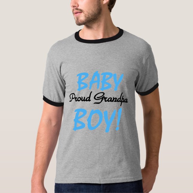 Proud Grandpa Baby Boy Tshirts and Gifts (Front)